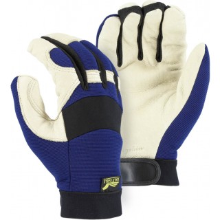 2152T Majestic® Winter Lined Bald Eagle Mechanics Glove with Pigskin Palm. Knit Backs and 40 gram Thinsulate